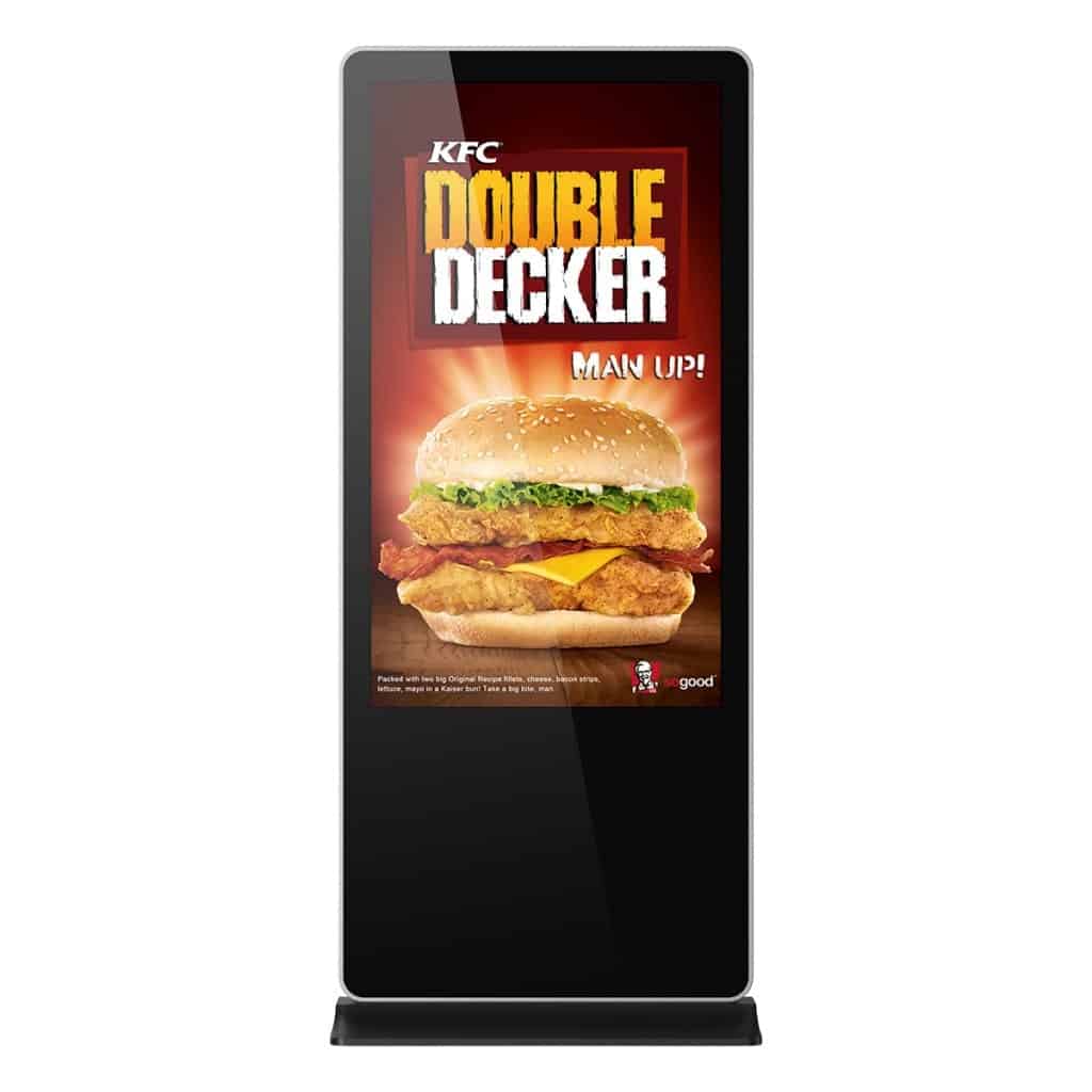 indoor-freestanding-black-1 freestanding digital poster